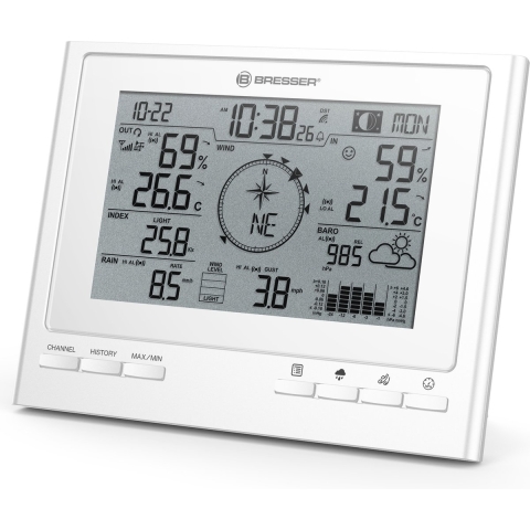 BRESSER extra basisstation voor 7003100 ClimateScout-weerstation (wit)