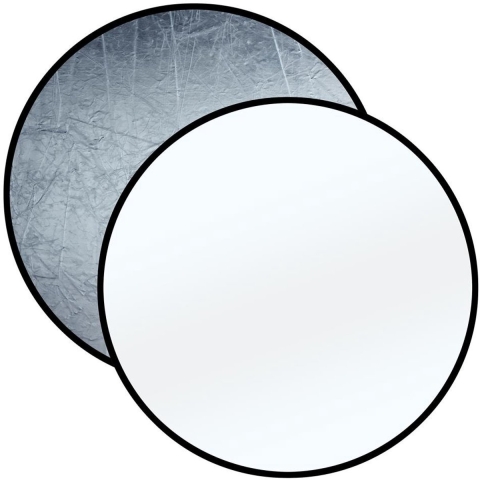 BRESSER TR-8 Reflectiescherm zilver/wit 110cm rond