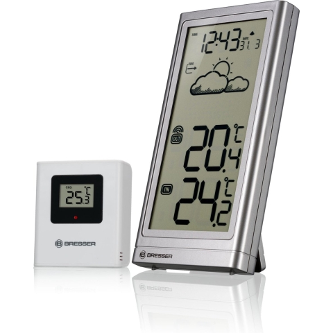 BRESSER Meteo Temp weerstation (zilveren)