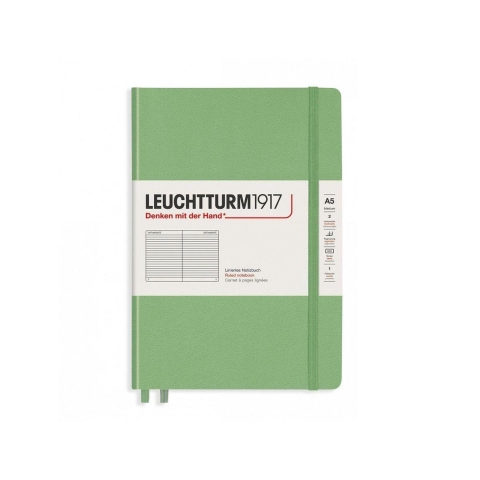 Leuchtturm Sage, Medium (A5), 251 p., ruled
