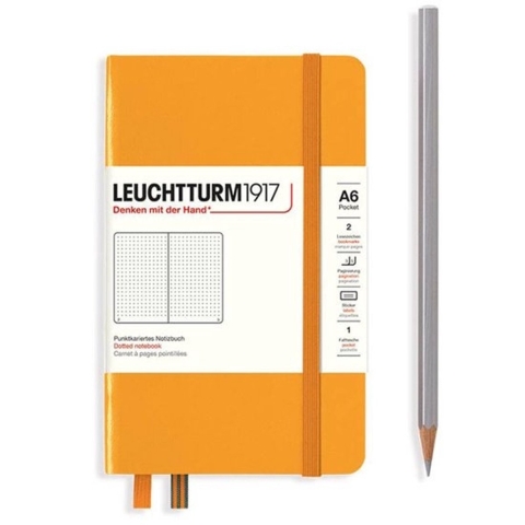 Leuchtturm Rising Sun, Pocket (A6), 187 p., dotted