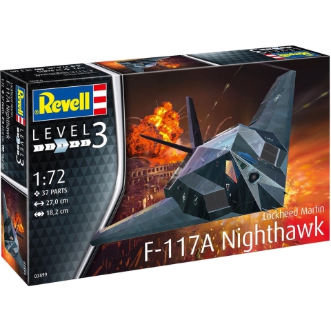 Revell 1/72 F-117A Nighthawk - Lockheed Martin - Model Set