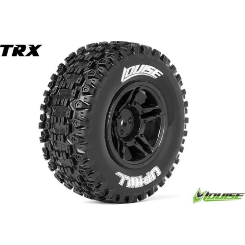 Louise SC-UPHILL Shortcourse Banden Set - Soft - Zwart - Hex 12mm (Slash 2WD: RR, Slash 4x4: FR/RR)