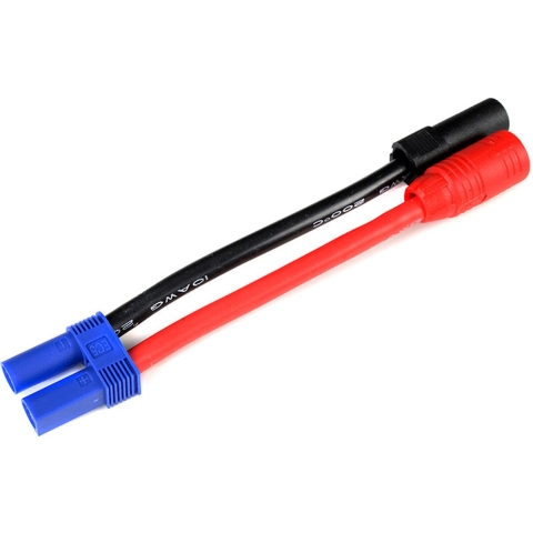 Conversie kabel EC5 vrouw > AS-150 + XT-150 man met silicone kabel 10AWG