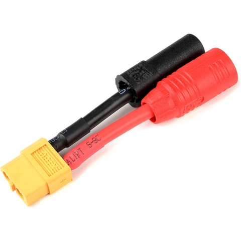 Conversie kabel XT60 Vrouw > AS150 + XT150 Man met silicone kabel 12AWG (1st)