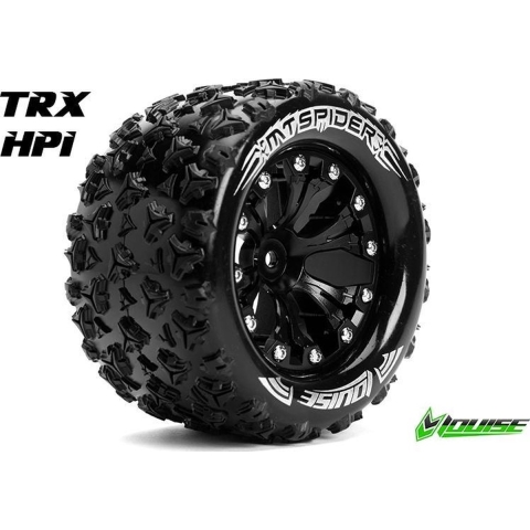 Louise MT-SPIDER Soft banden op 2.8" Velgen Zwart - 1/2" Offset - Hex 12mm