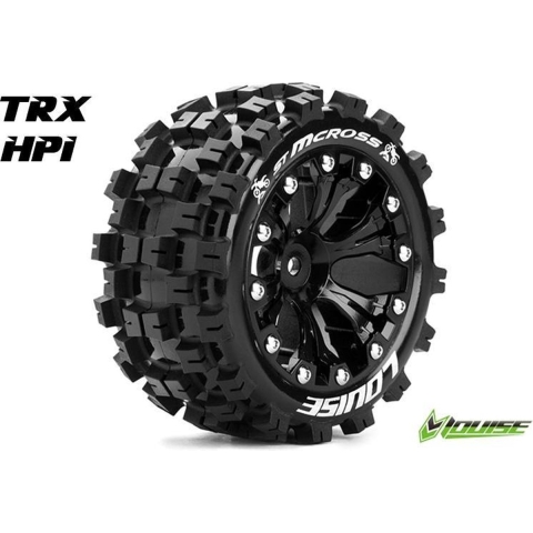 Louise ST-MCROSS Soft banden op 2.8" Velgen Zwart - 1/2" Offset - Hex 12mm
