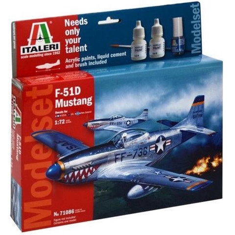 Italeri 1/72 F51 D Mustang (ModelSet)