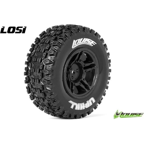 Louise SC-UPHILL shortcourse Soft banden op zwarte velgen - Losi 4x4 (FR)