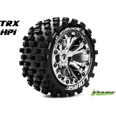 Louise ST-ROCK Soft banden op 2.8" Velgen Chroom - 1/2" Offset - Hex 12mm