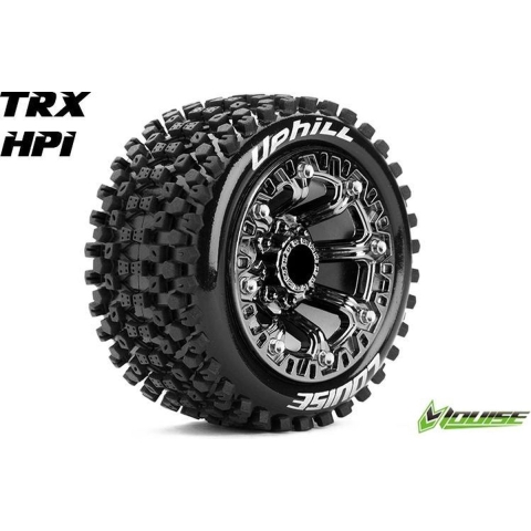 Louise ST-UPHILL Banden Set - Soft - 2.2" Velgen Black Chrome - Hex 12mm