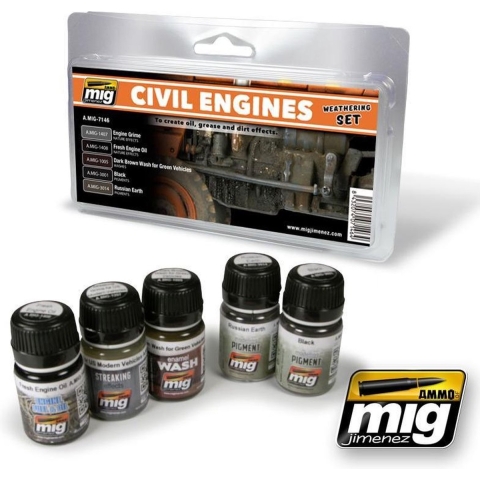 MIG Weathering Set - Civil Engines