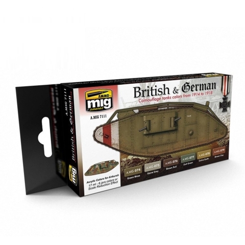 MIG Verf Set - British & German
