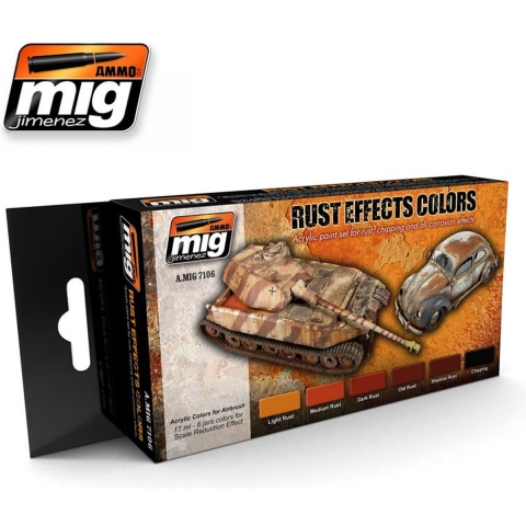 MIG Verf Set - Rust Effects Colors