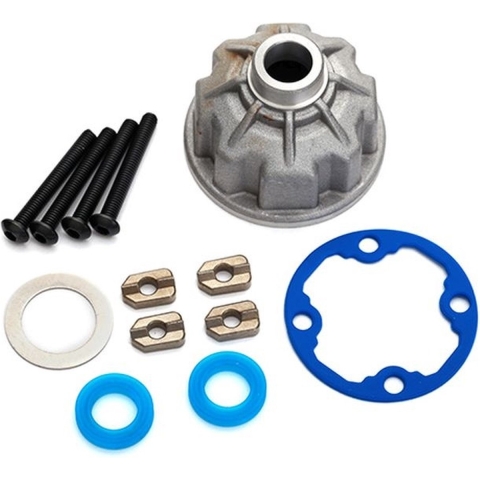 Carrier, differential (aluminum)/ x-ring gaskets (2)/ ring gear gasket/ spacers (4)/ 12.2x18x0.5 MW (TRX-8681X)