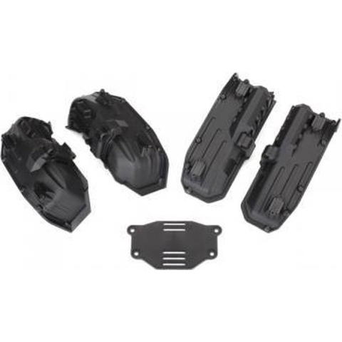 Fenders, inner, front & rear / rock light covers / battery plate/ flathead screws (TRX-8080)