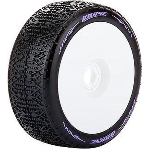 Louise B-PHANTOM Super Soft banden op witte disc velgen voor 1/8 buggy