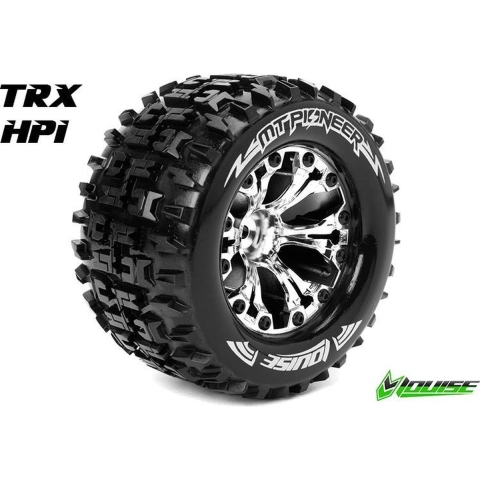 Louise MT-SPIDER Soft banden op 2.8" Velgen Chroom - 1/2" Offset - Hex 12mm