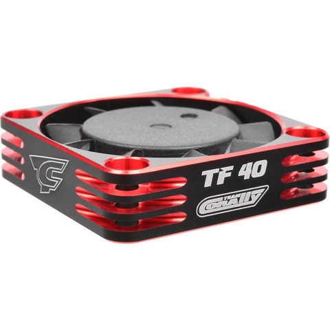 Team Corally - Ultra High Speed Cooling Fan - 40mm - Color Black/Red