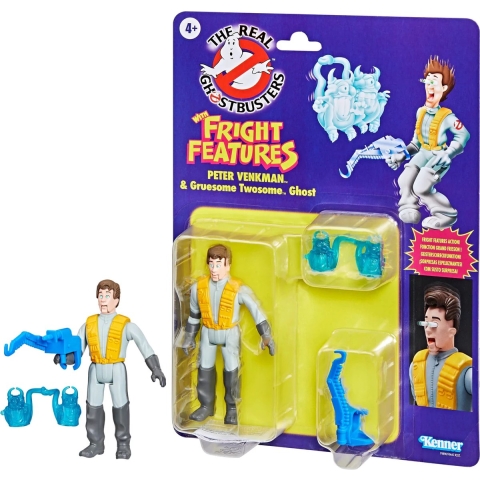 The Real Ghostbusters Kenner Classics Action Figure Peter Venkman & Gruesome Twosome Geist