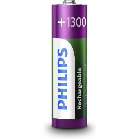 Philips HR6 Oplaadbare AA batterij (penlite) NiMH 1300 mAh 1.2 V 4 stuk(s)