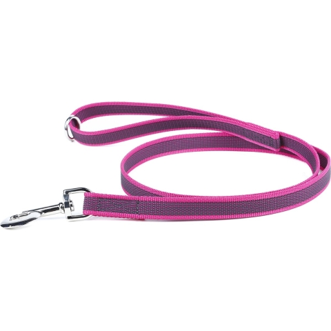 Antislip Hondenriem - 20mm x 1,2m - Met handvat & O-ring - Roze