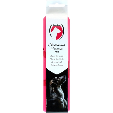Excellent Pets Grooming Borstel Medium Roze