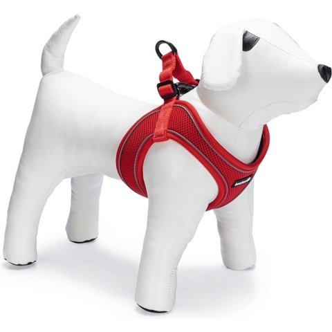 Beeztees Premium Parinca Instaptuig - Hondentuig - Nylon"Neopreen - Rood - 50-60x2 cm