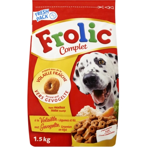 Frolic met gevogelte hondenvoer 2 x 1,5 kg