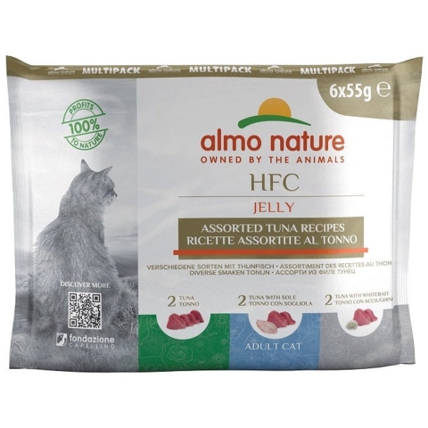 Almo Nature HFC Jelly tonijn multipack natvoer kat (55 g) 12 x 55 g
