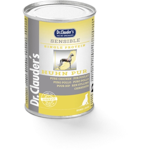 Dr. Clauder&apos;s Sensible puur kip natvoer hond 6 x 400 g