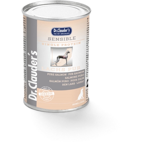 Dr. Clauder&apos;s Sensible puur zalm natvoer hond 6 x 400 g