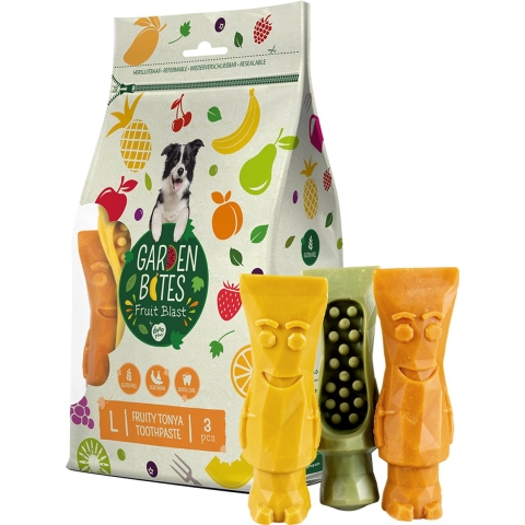 Garden Bites Fruity Tonya Toothpaste hondensnack 2 x L