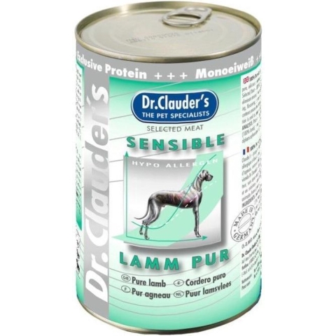 Dr. Clauder&apos;s Sensible puur lam natvoer hond 6 x 400 g