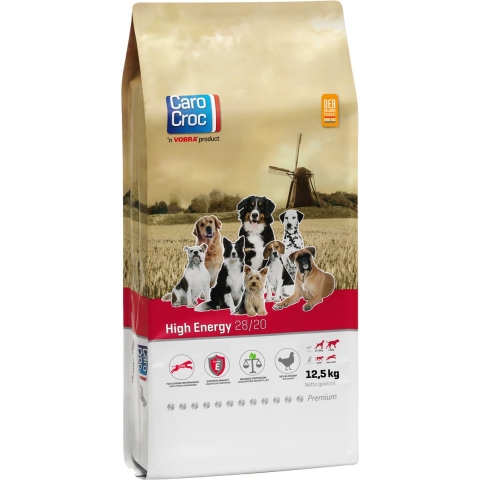 Carocroc 28/20 High Energy hondenvoer 2 x 3 kg