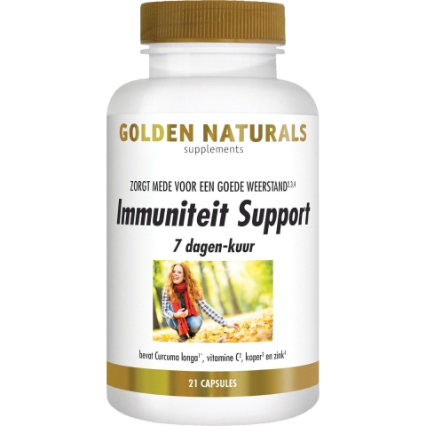 Golden Naturals Immuniteit Support 7-Dagen Kuur Capsules