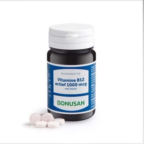 Bonusan Actief vitamine B12 1000 Complex Zuigtabletten