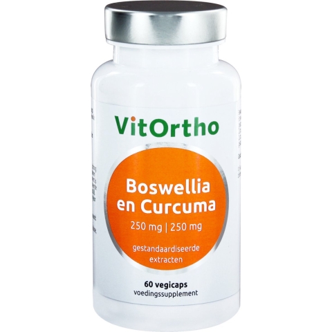 Boswellia 250 mg en Curcuma 250 mg