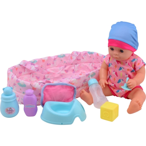 John Toy Baby Rose drink + plaspop 35cm