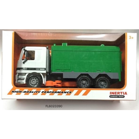 Veegwagen 36cm groen/wit