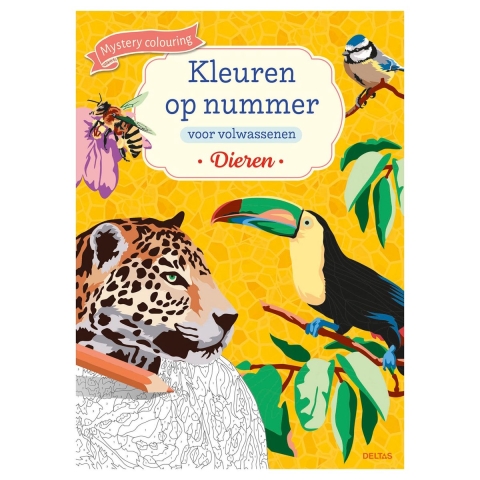 Kleuren op nummer volwassenen Dieren