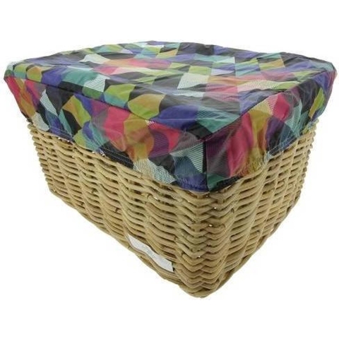 Box L Colored Triangles voor fietsmand of fietskrat