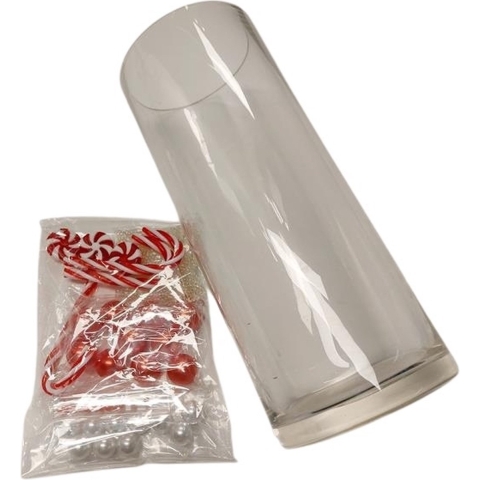 Vaas met waterparels en Candy h25cm