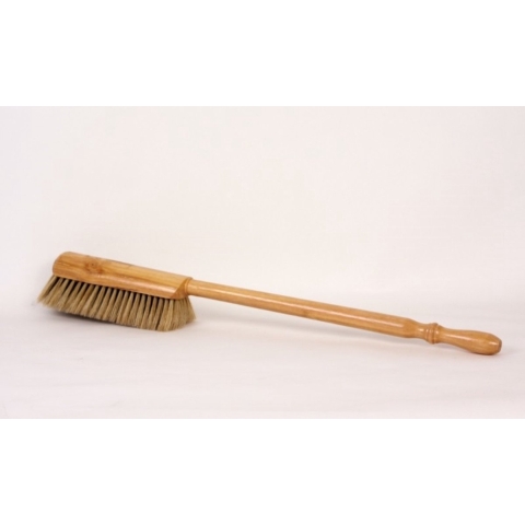 Handstoffer grijs/wit chinees haar 45cm