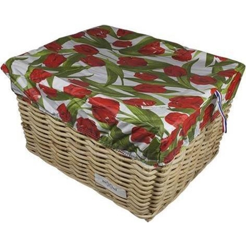 Box L Tulips Red voor fietsmand of fietskrat
