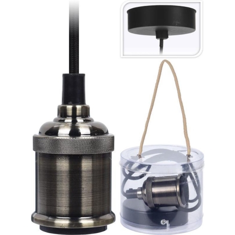 Hanglamp houder fitting 8cm platinum