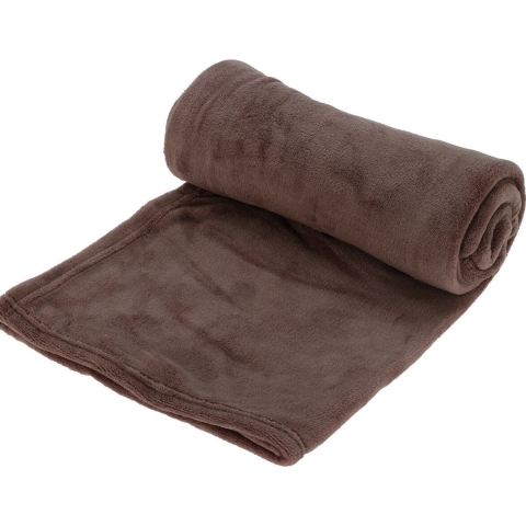 Fleecedeken 125x150cm taupe 250gr/m2