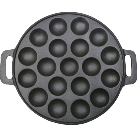 Poffertjesplaat gietijzer19 pof.24cm AWB