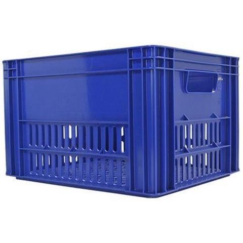Kunststof Fietskrat Donker Blauw