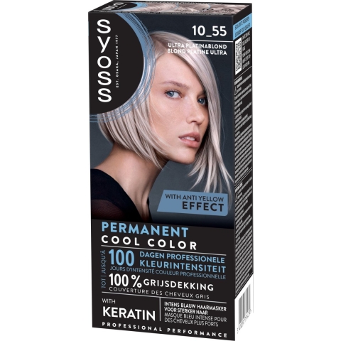 2+2 gratis: Syoss Baseline Haarverf 10-55 Ultra Platinablond